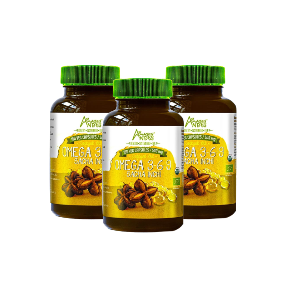 Omega 3 6 9 Sacha Inchi pack 3 frascos
